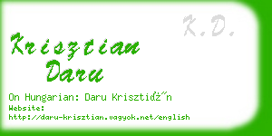 krisztian daru business card